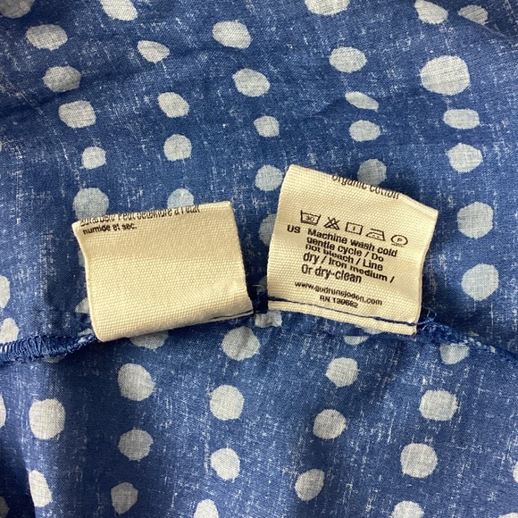 Gudrun Sjoden Polka Dot Dress Size M 100% Cotton Shift Dress Lagenlook - Picture 7 of 8